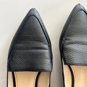 Nine West Black Pointed Toe Loafers | Size 6.5